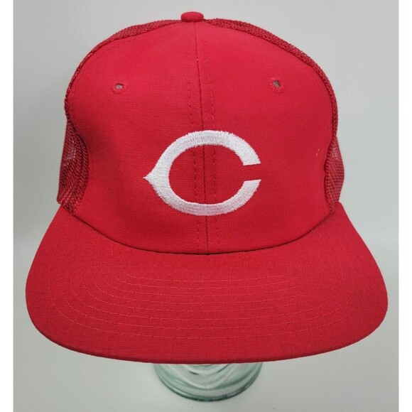 Vintage Cincinnati Reds Mesh Snapback Hat Cap Drew Pearson‎ OSFA - Picture 2 of 10